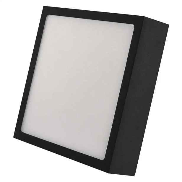 Led přisazené svítidlo Nexxo, čtvercové, černé, 12,5W, se změnou Cct