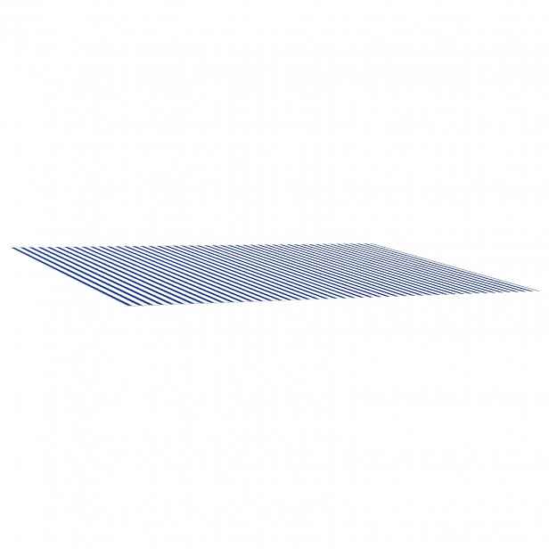 vidaXL Náhradní látka na markýzu Modrá a bílá 300 x 250 cm Polyester