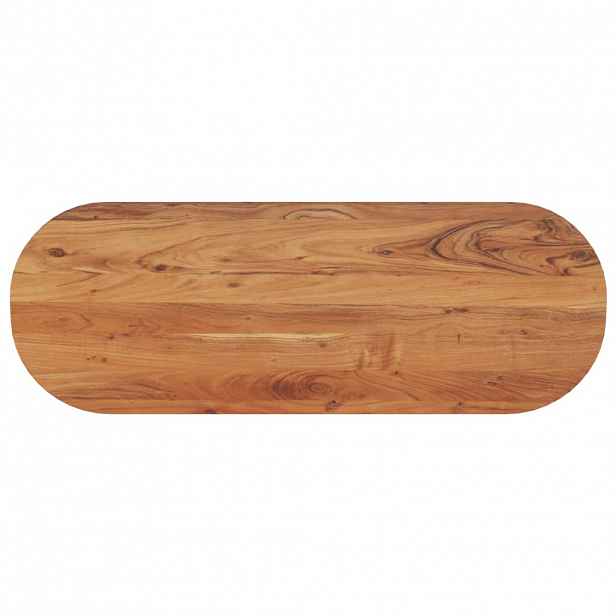 vidaXL Stolní deska 140 x 50 x 3,8 cm oválná masivní akáciové dřevo