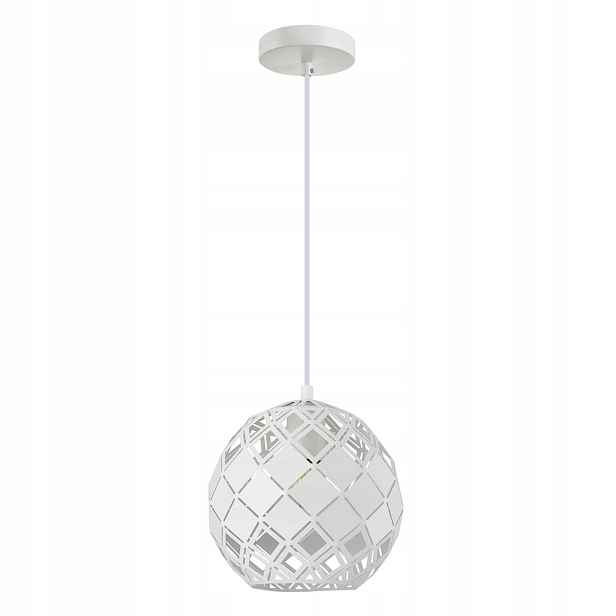 Závěsná lampa Italux Paulela Bílá Moderní E27 Ocel Nastavitelná