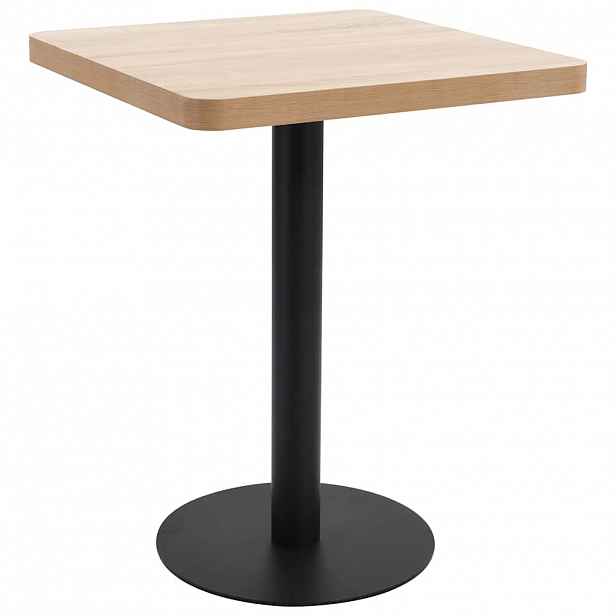 vidaXL Bistro stolek světle hnědý 60 x 60 cm MDF