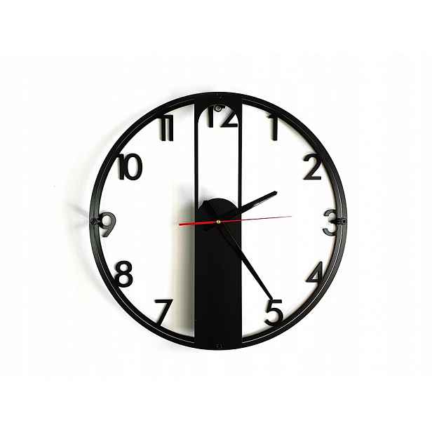 Nástěnné/stojící hodiny Evra digits, velké 46 cm, Černé