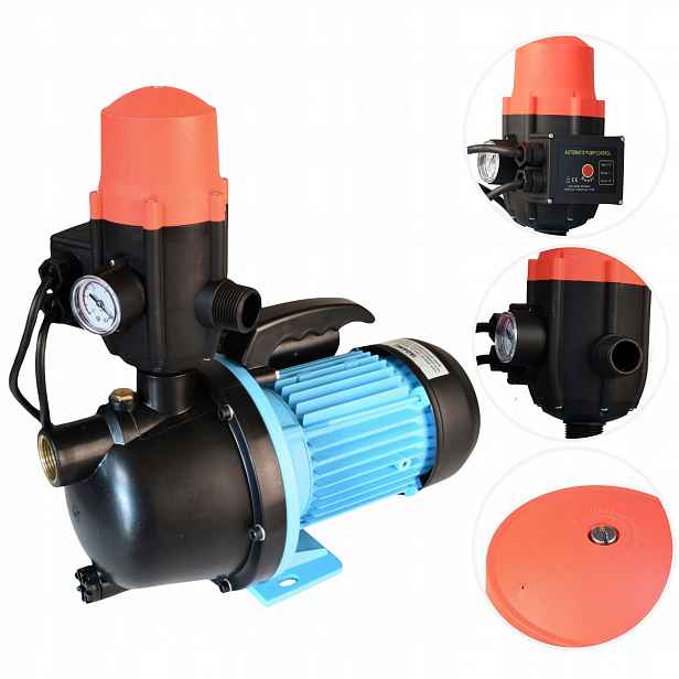 Přenosná Zahradní Vodní Pumpa 550 W 50 L/min S Vypínačem Čerpadla, Regulace