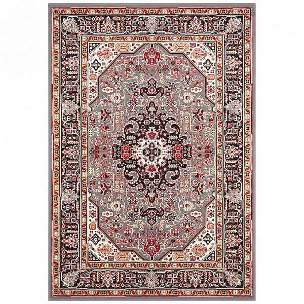 Šedo-hnědý koberec Nouristan Skazar Isfahan, 160 x 230 cm