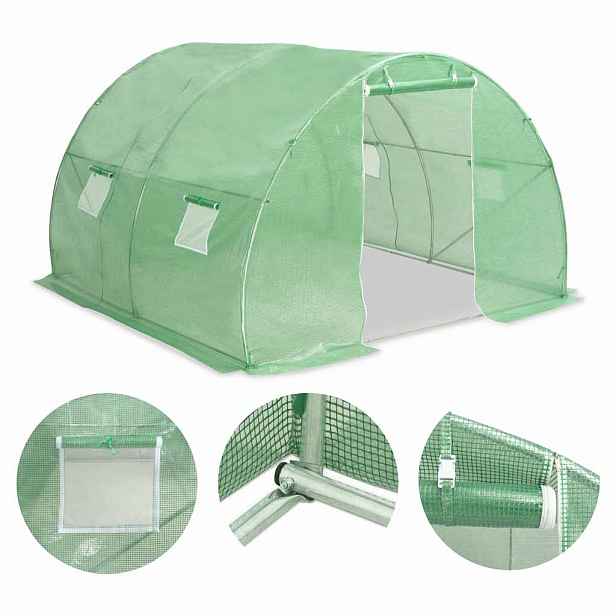 vidaXL Fóliovník 9 m² 300 x 300 x 200 cm