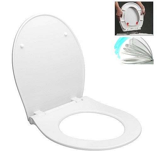 WC prkénko Glacera duroplast bílá EASYSLIM33