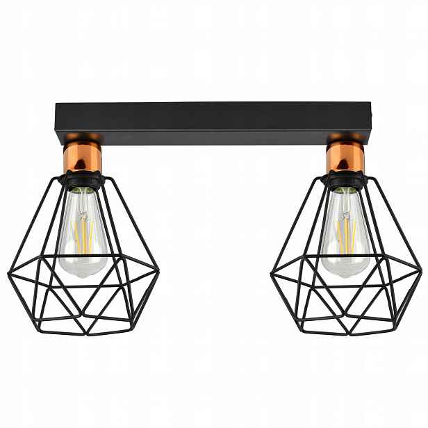 Závěsná lampa Lustr Stropní Svítidlo Diamant Měď Led