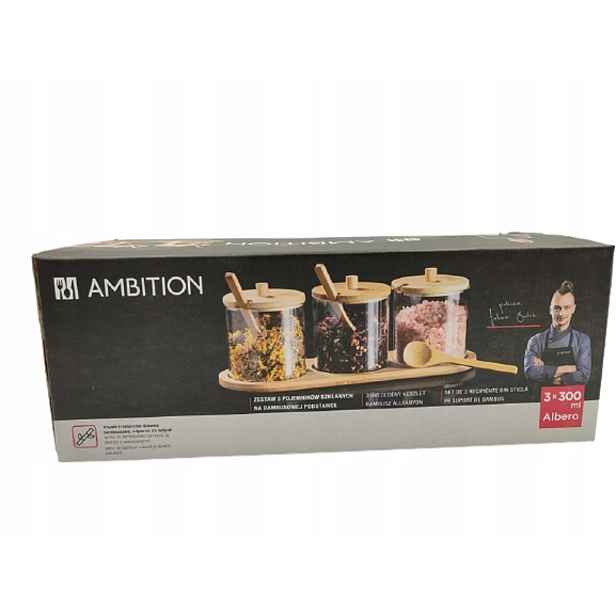 Ambition Sada Nádob Alberto Bambus 300 ml