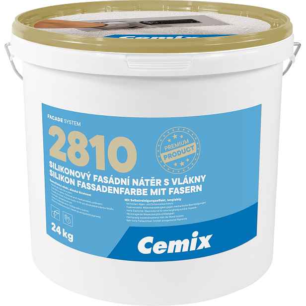 Barva fasádní silikonová s vlákny Cemix 2810 24 kg