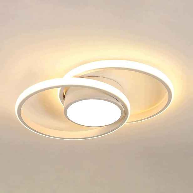 Moderní Závěsné Led Svítidlo, Bílé, Kulaté, 42W, 3000K, Vhodné Do Obývacího Pokoje