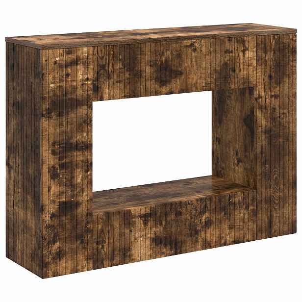 vidaXL Konzolový stolek Uzený Dub 101 x 29 x 74 cm Dřevěný materiál