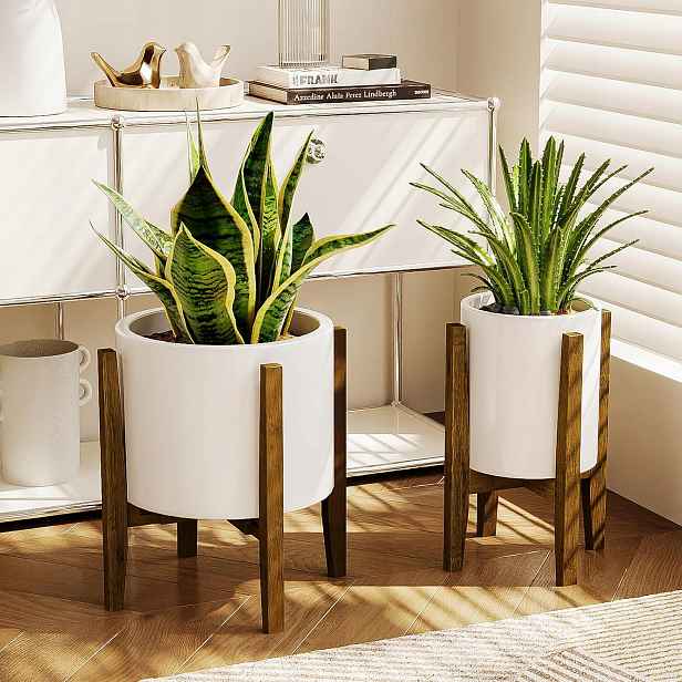 Bamworld nastavitelný stojan na rostliny z bambusu| do květináčů 18–30 cm