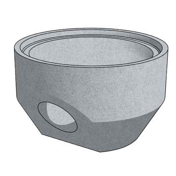 Dno uliční CSBETON TBV-Q 450/380/1d s výtokem DN 200 PVC