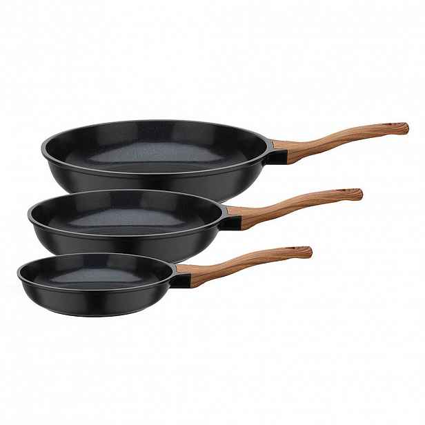 GSW SADA PÁNVÍ povrch Vitaflon® Quarzit 3dílné 20+24+28 cm