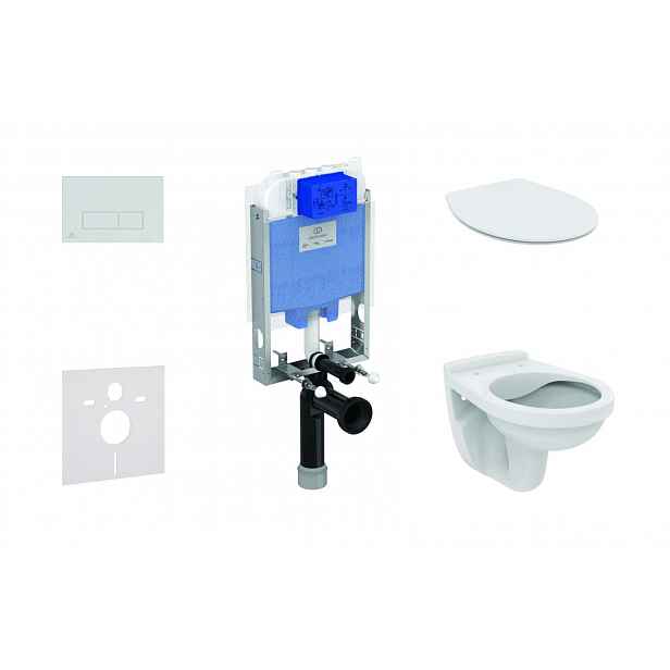 Ideal Standard ProSys - Set předstěnové instalace, klozet Alpha se sedátkem, tlačítko Oleas M2, SoftClose, chrom ProSys80M SP111