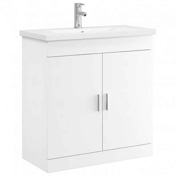 vidaXL Sada koupelnového nábytku Bílá 81 x 40 x 84,5 cm