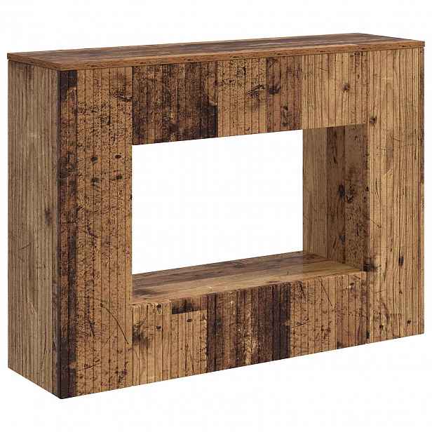vidaXL Konzolový stolek Staré dřevo 101 x 29 x 74 cm Dřevěný materiál