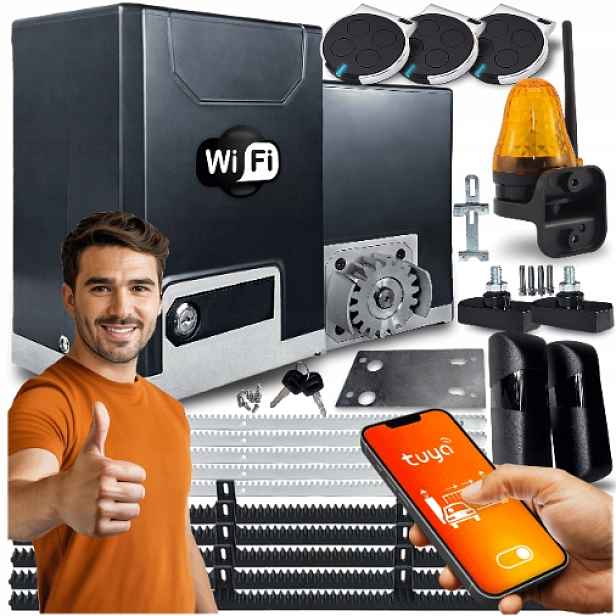 Set Pohon Pro Posuvnou Bránu 600 Lampa lišty ovladače Wifi Tuya Automat