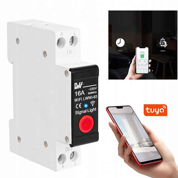 Vypínač WiFi 16A s elektroměrem a funkcí dálkového ovládání