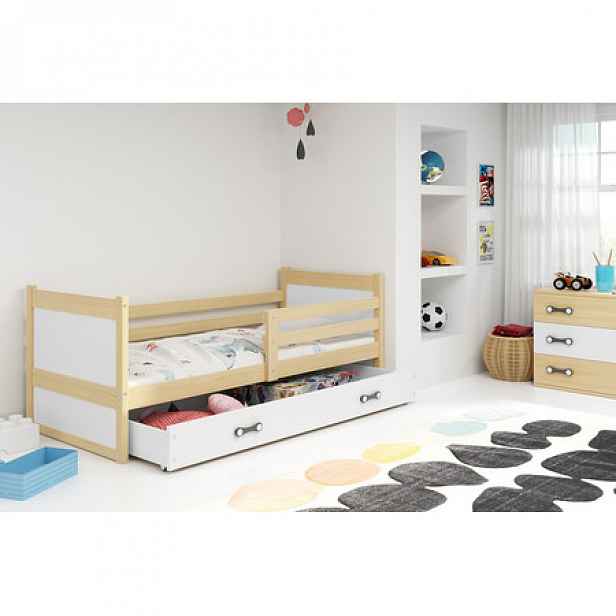 Dětská postel RICO 200x90 cm Borovice Bílá