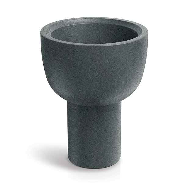 Prosperplast Plastový květináč MOLTAS VESSEL 40 cm granitově šedý