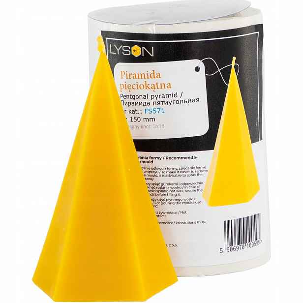 Silikonová Forma na svíčky Pětiúhelníková pyramida