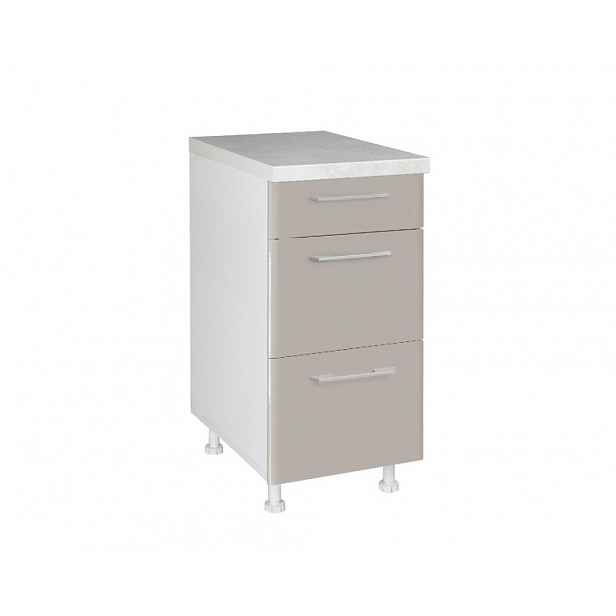 Spodní skříňka IN MDF D40 3F B - cashmere lesk
