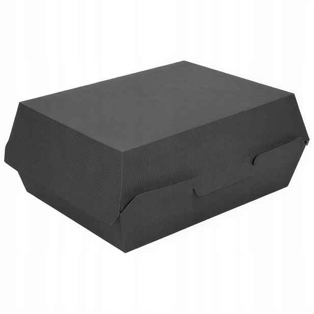 Termobox na oběd, černý, 22,5 x 17 x 8,5 cm, 50 ks