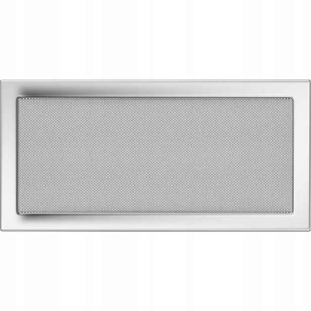 Ventilační mřížka krbová 22x45 niklovaná