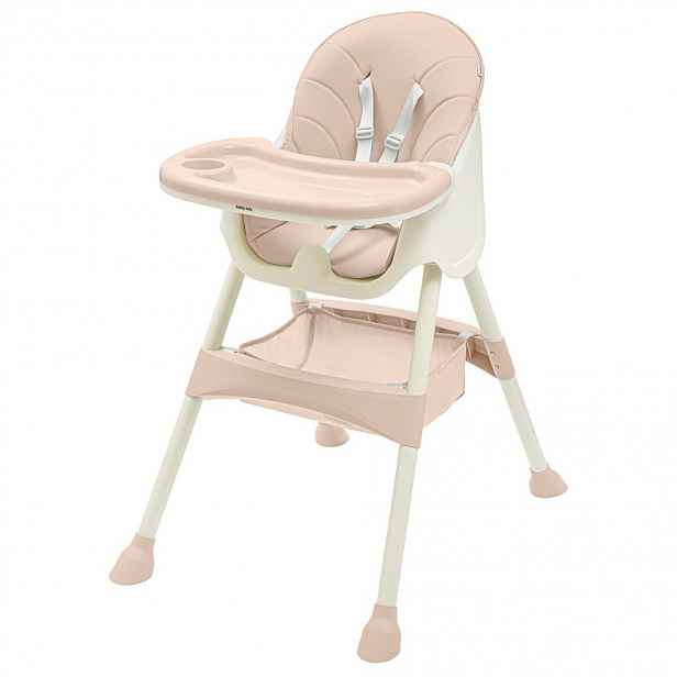 Baby Mix Jídelní stolička Nora, růžová, 51 x 43 x 27 cm
