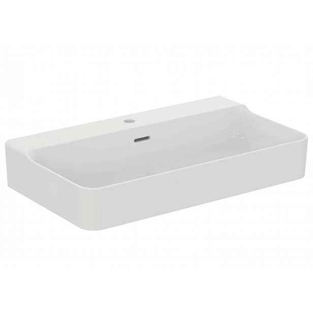 Ideal Standard Conca Ceram - Umyvadlo na desku 80x45 cm, s přepadem, otvor pro baterii, bílá T382601
