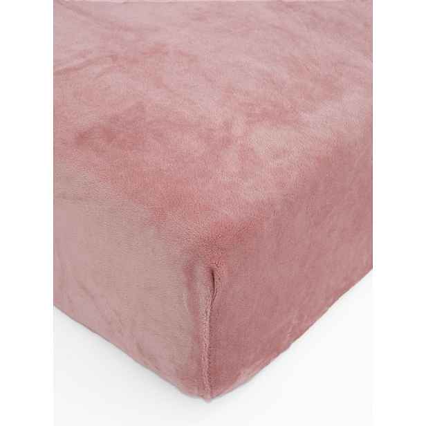 MKLuzkoviny.cz Prostěradlo mikroplyš Deluxe do postýlky 70 x 140 cm - starorůžové