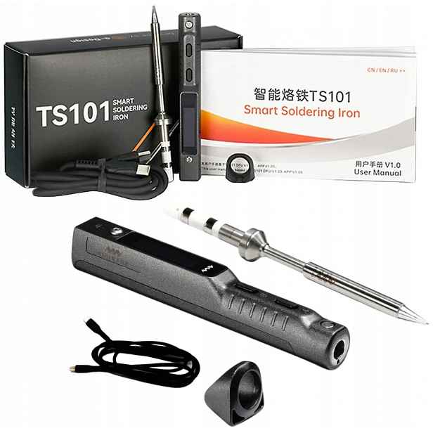 Přenosná digitální páječka Miniware TS101 s hrotem B2 65W 90W Usb C