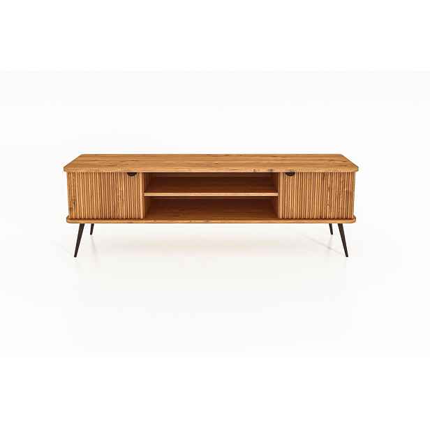TV stolek z dubového dřeva v přírodní barvě 180x57 cm Kula – The Beds