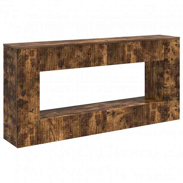 vidaXL Konzolový stolek Uzený Dub 155 x 29 x 74 cm Dřevěný materiál