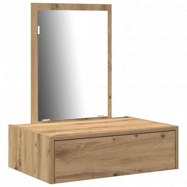 vidaXL Kosmetický stůl Hnědá 60 x 40 x 70 cm Kompozitní dřevo