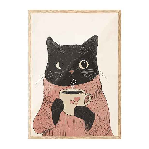 Tištěný obraz s rámem 30x40 cm – Wallity
