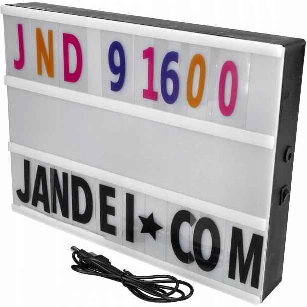 Light-box Letter S 192 Písmeny Tabulka S Led Nápisy Podsvícená na Usb