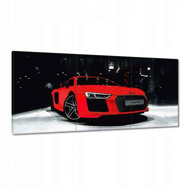 Obrazy 210x100 Červené Audi Audica R8