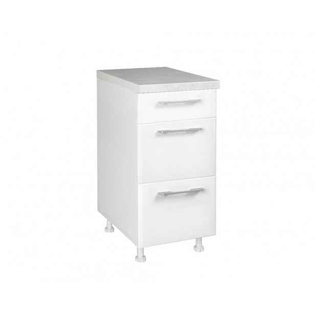 Spodní skříňka IN MDF D40 3F B - bílá lesk