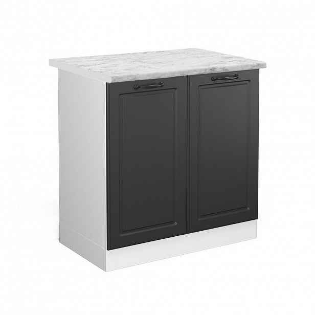 Vicco SKŘÍŇKA POD DŘEZ R-Line Antracitový venkovský dům 80 cm , PD Mramor