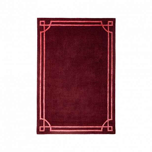 Flair Rugs VLNĚNÝ KOBEREC, 200/290 cm tmavě červená
