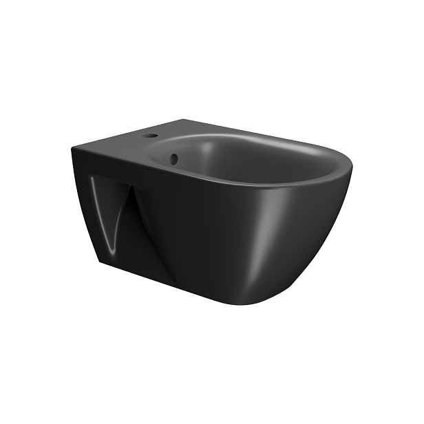 GSI PURA ECO bidet závěsný, 36x55cm, černá mat