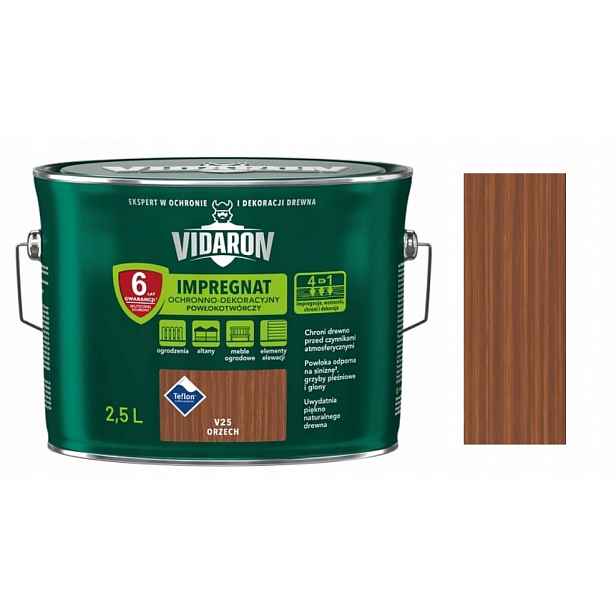 Vidaron Impregnát Na Dřevo 2,5 L Ořech V25