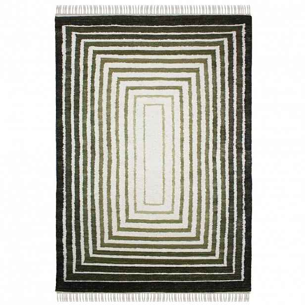 Flair Rugs RUČNĚ TKANÝ KOBEREC, 160/230 cm zelená