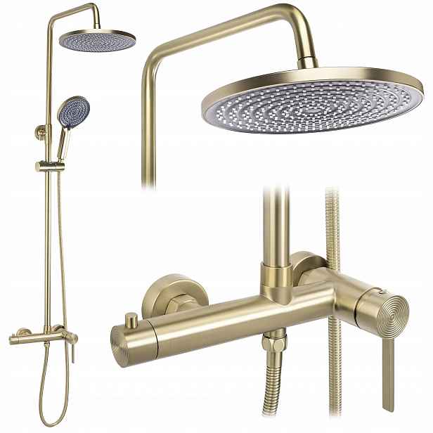 Sprchový Set na omítku Foster Pvd kartáčovaný míchač Elegance Rea