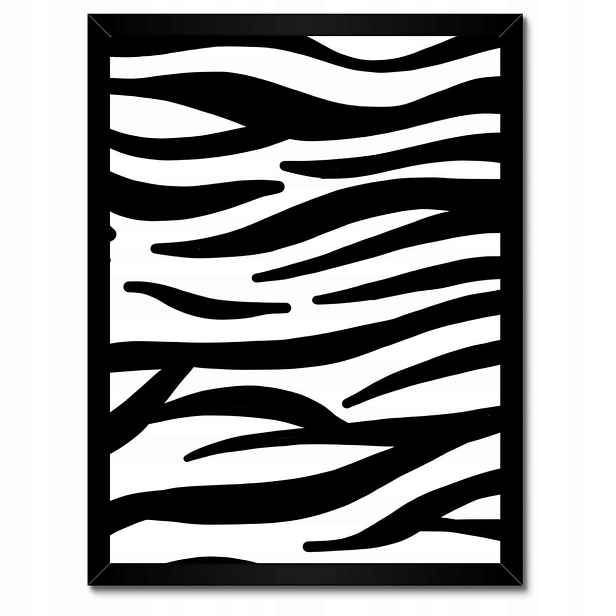 Plakáty v rámu 30x40 Zebra Pruhy