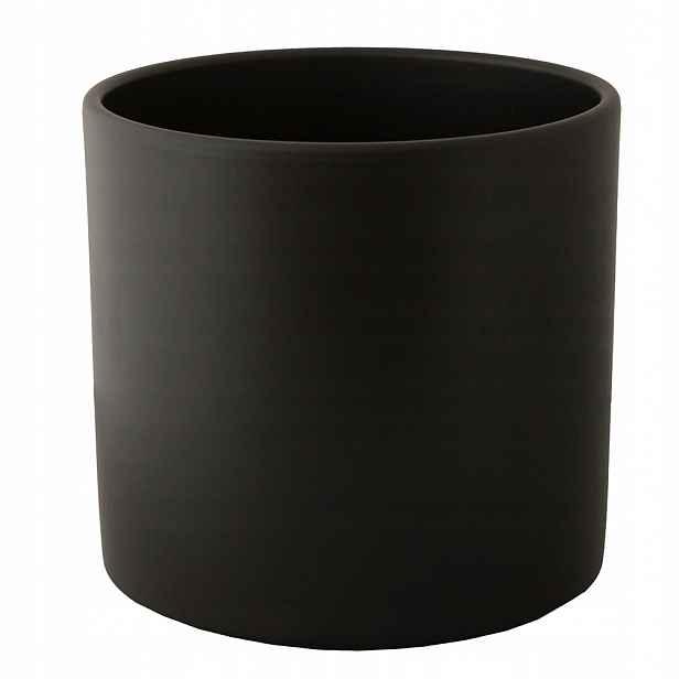 Květináč Velká Černá, obal na květináč, válec 23 cm
