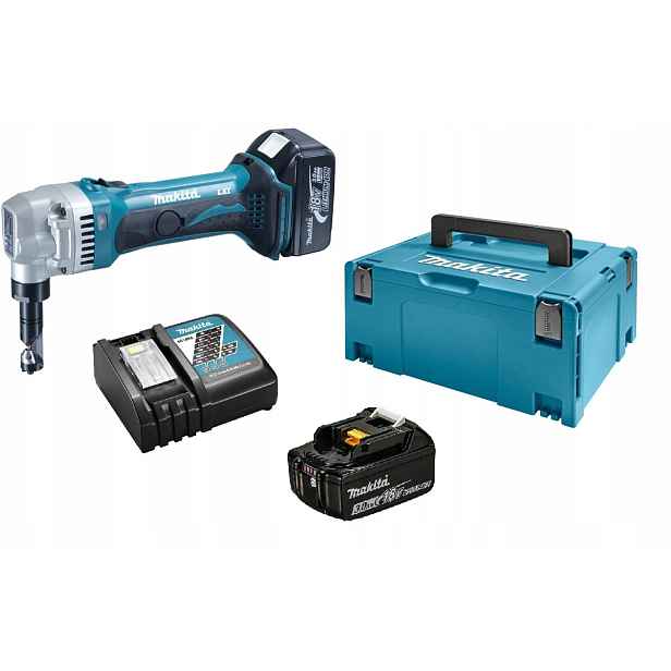 Makita DJN161RFJ Skokové nůžky na plech 18V 2x3Ah