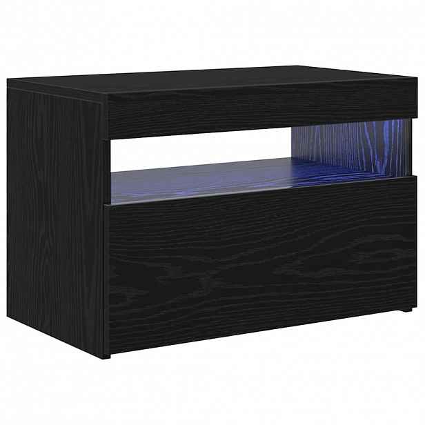 vidaXL Televizní skříň 60 x 35 x 40 cm Černý dub Kompozitní dřevo